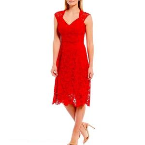 GUESS Red Lace dress, size 14